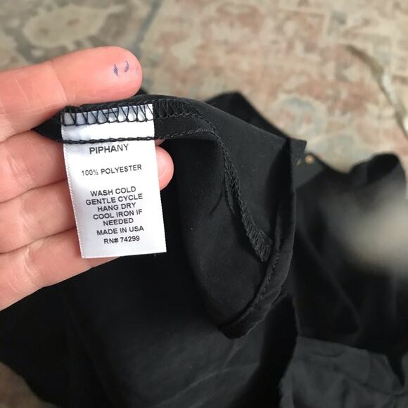 Piphany Cala Bassa Black Tunic Top - Size 2X - New with Tags - Picture 6 of 6